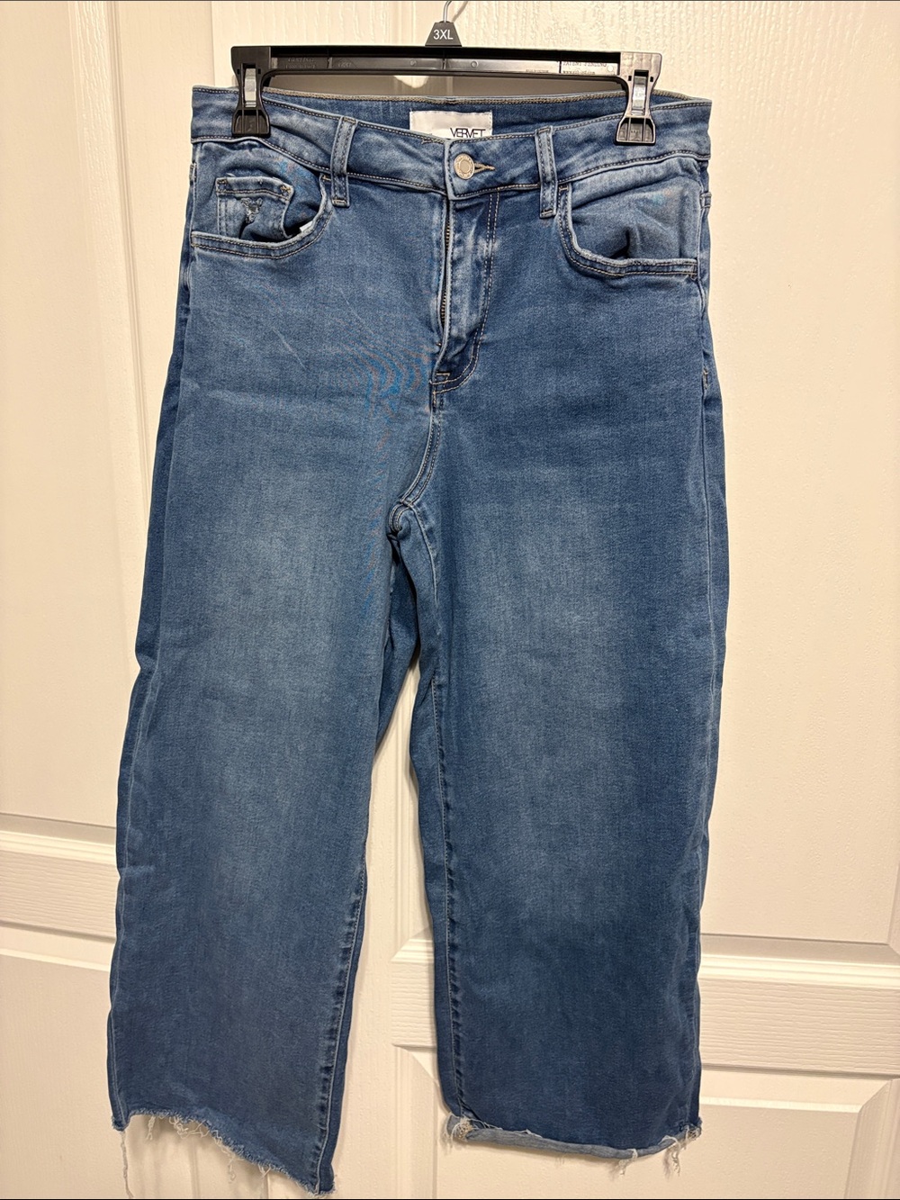Versatile Women's Wide Leg Jeans in Mid Blue by Vervet